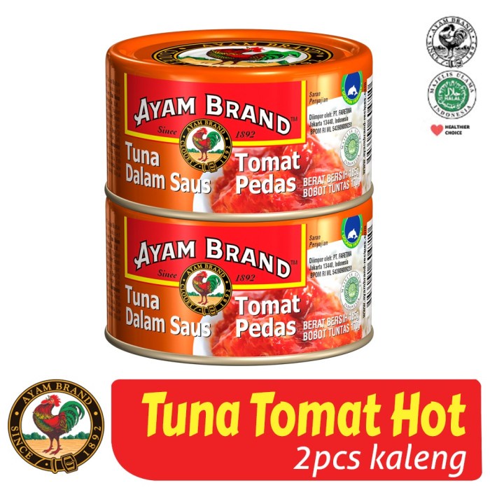 

Da202X6 Ikan Tuna Kaleng Tomat Hot Ayam Brand 160Gr Isi 2 Pcs Xa20X1