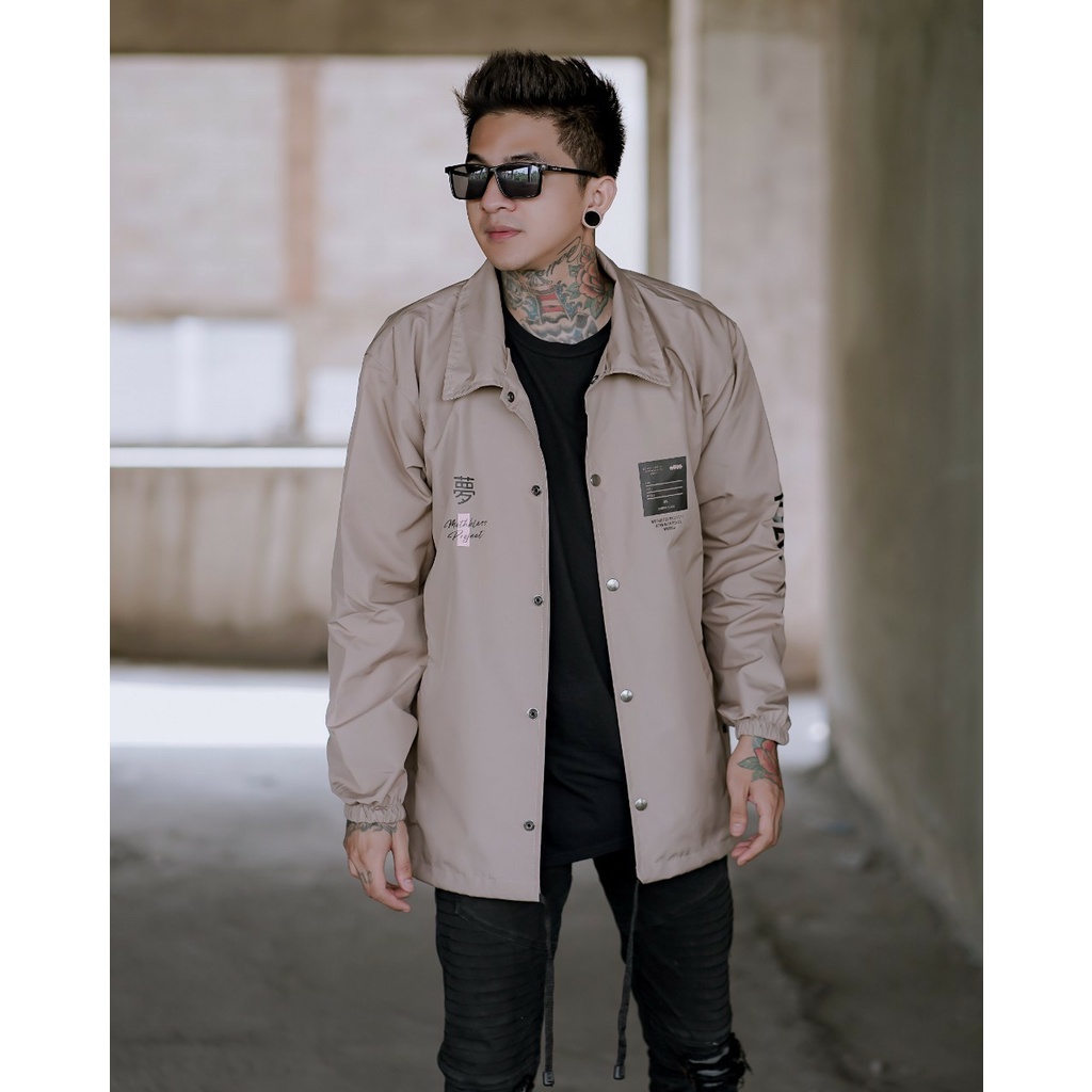 JAKET COACH PRIA JUMBO XL XXL ORIGINAL - JAKET WINDBREAKER- FREE STICKER ~ JACKET PARASUT PRIA