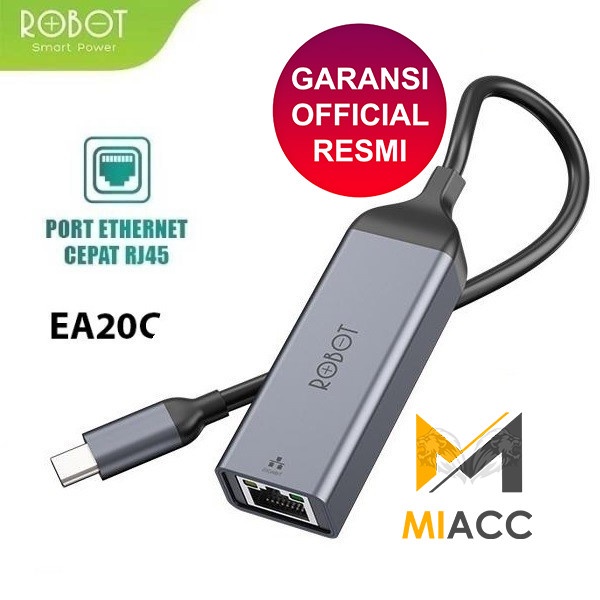 Robot EA20C Converter Kabel Internet LAN Adapter USB C 1000Mbps