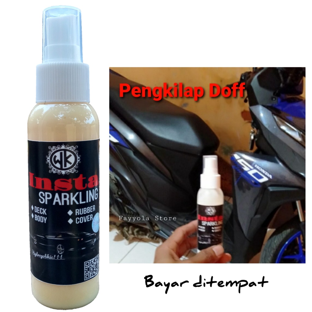 Paket Rubbing Compound 50gr &amp; Insta Sparkling 100ml / Penghilang Baret dan Pengkilap Body Motor Mobil