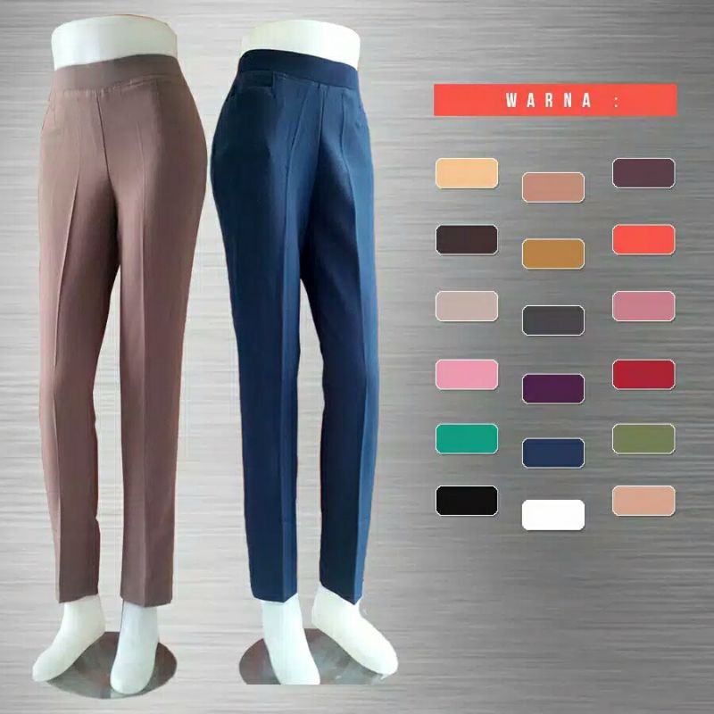 CelanaKerja Celana Kerja Pinggang Karet