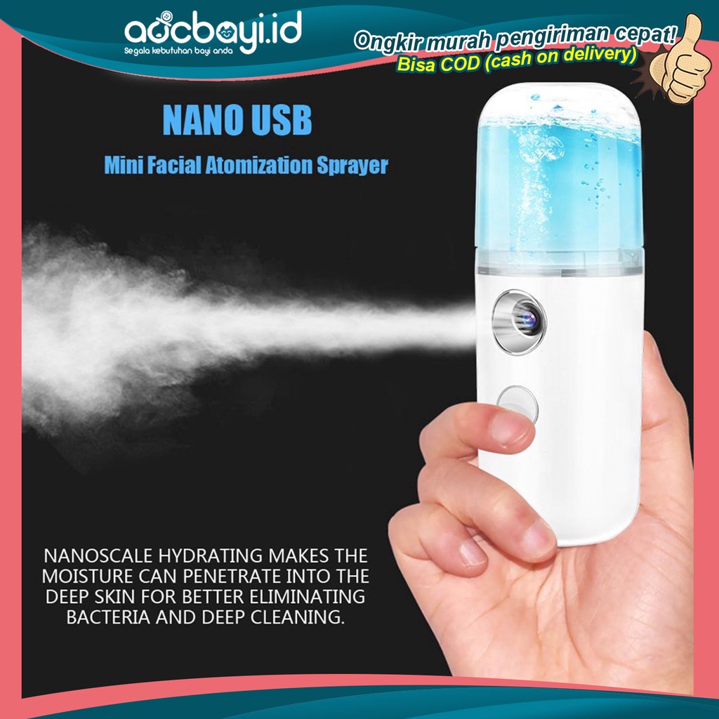 ☀ACCBAYI☀ ACC0089 Nano Spray Mini USB / Mist Sprayer Pelembab Wajah