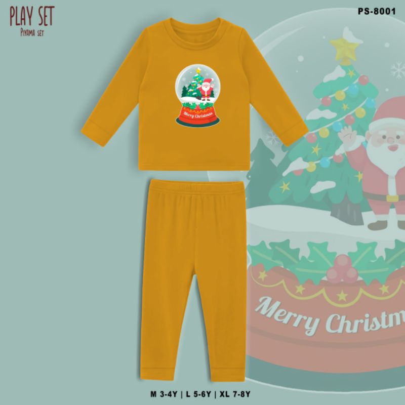 PIYAMA ANAK EDISI NATAL SNOWBALL M L XL UNISEX/BAJU TIDUR ANAK ANAK