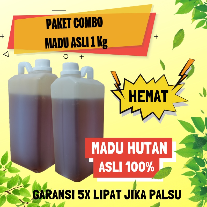 

Madu Asli Asli Hutan Multiflora Nusantara Madu Asli Murni Asli Alami 100% Madu Hutan Asli 1kg Madu Asam-Manis Original