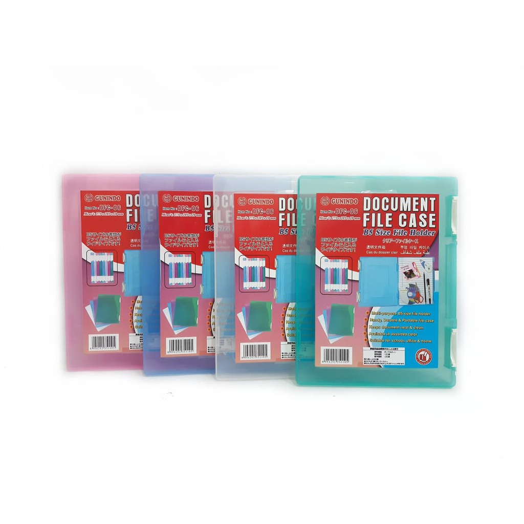 

MAP DOCUMENT HARD FILE CASE PLASTIK B5 GUNINDO DFC-006 KOTAK BOX FILE DOKUMEN