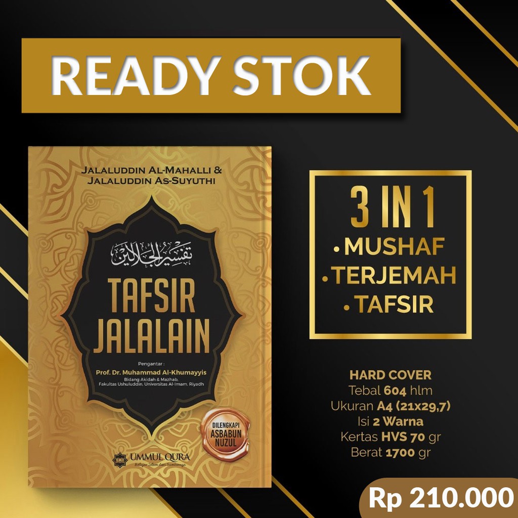 Al-Quran Terjemah dan Tafsir Jalalain (3in1) Aqwam