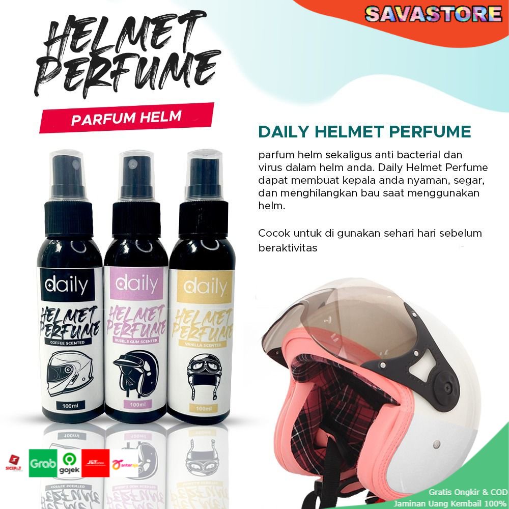 PARFUM HELM ANTI BAU ANTI BAKTERI ANTI APEK - DAILY HELMET PERFUME - AMPUH MENGHILANGKAN BAU HELM