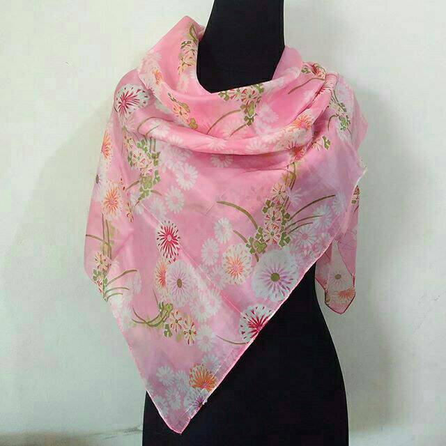 Silk Scarf Pashmina Jilbab