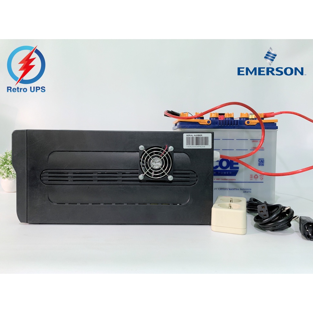 UPS Modif Emerson PSA650MT3-230U 12V Modifikasi Timer &amp; Cooling Fan