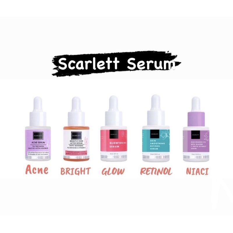 Scarlett Glowtening Serum / Brightly Ever After Serum / Acne Serum / To Glow Mini Series