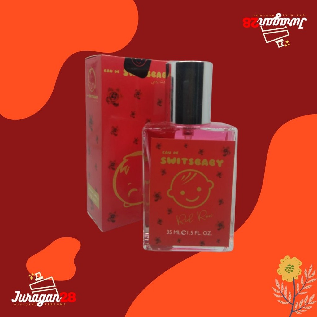 Zwitsbaby Eau DE Switsbaby Parfum 35 ml Aroma RED ROSE Free Pouch