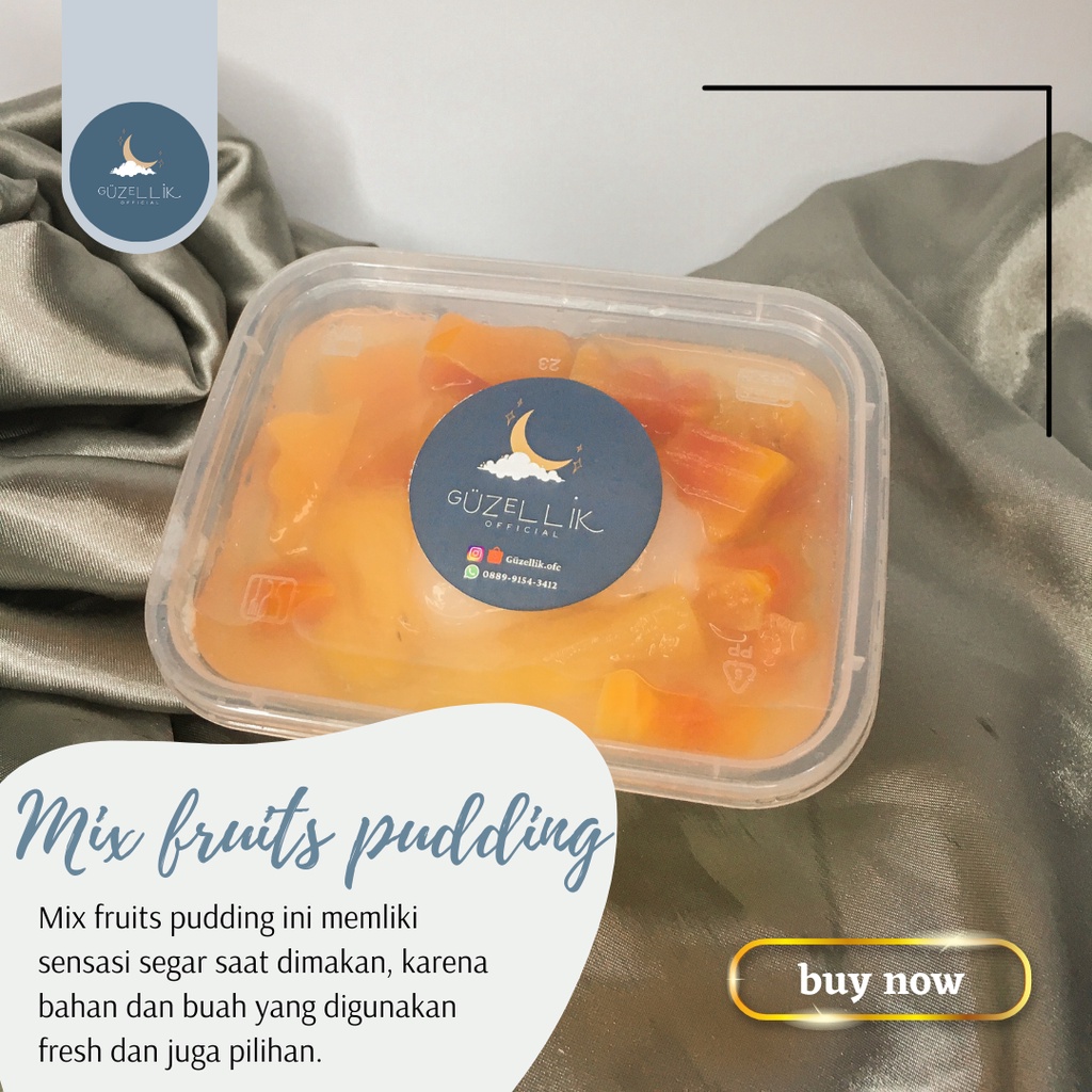 

Mix fruits pudding