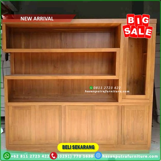 partisi ruangan kayu jati solid