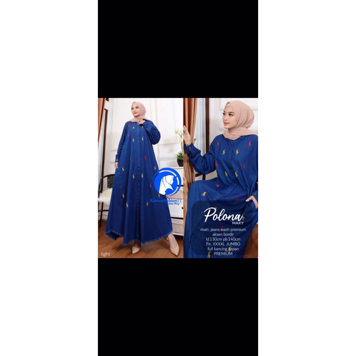 GAMIS JEANS MIDI DRESS