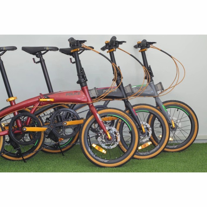 sepeda lipat element police milan 16 inch