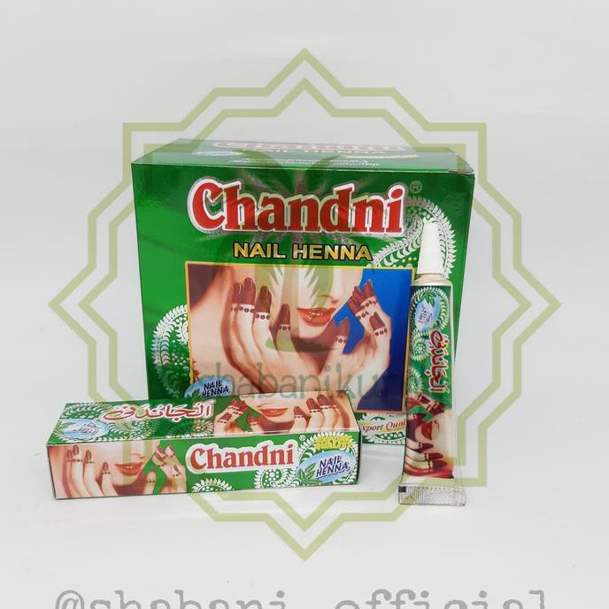 CHANDINI NAIL HENNA NATURAL 12PCS / HENNA KUKU