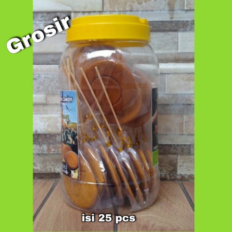 Dalgona Candy SQUID GAME // Permen dalgona // Grosir kemasan toples isi 25 pcs