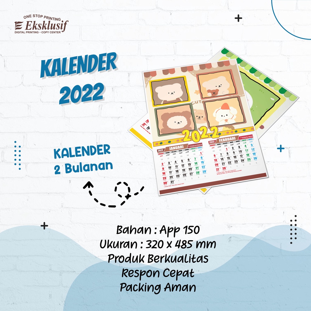 

KALENDER DINDING 2 BULANAN A3+ FULLCOLOR