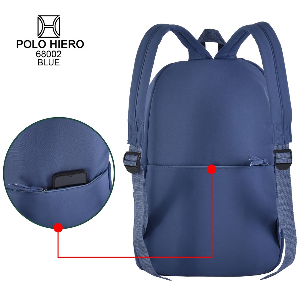 Tas Ransel Sekolah Polo Hiero 68002 Tas Fashion Wanita Import Tas Laptop Tas Backpack Ransel