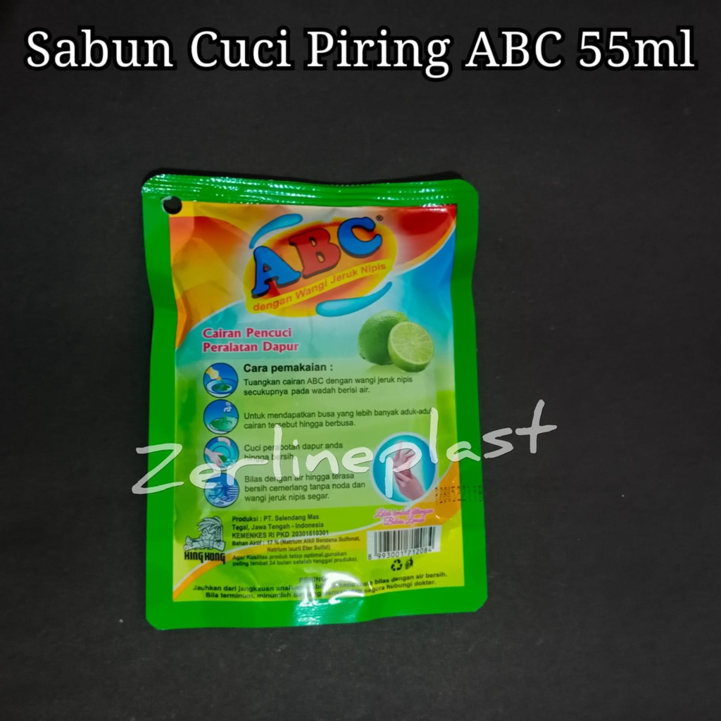 Sabun ABC Dishwashing 55 ML - Sabun Cuci Piring