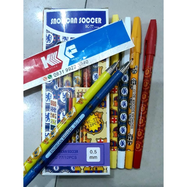 

PENA BULPEN SERI BOLA SNOWCAN SOCCER 0.5mm PEN BALLPOINT