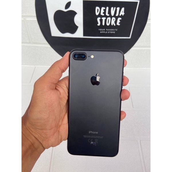 iPhone 7+ plus 128 second iBox bekas preloved black matte