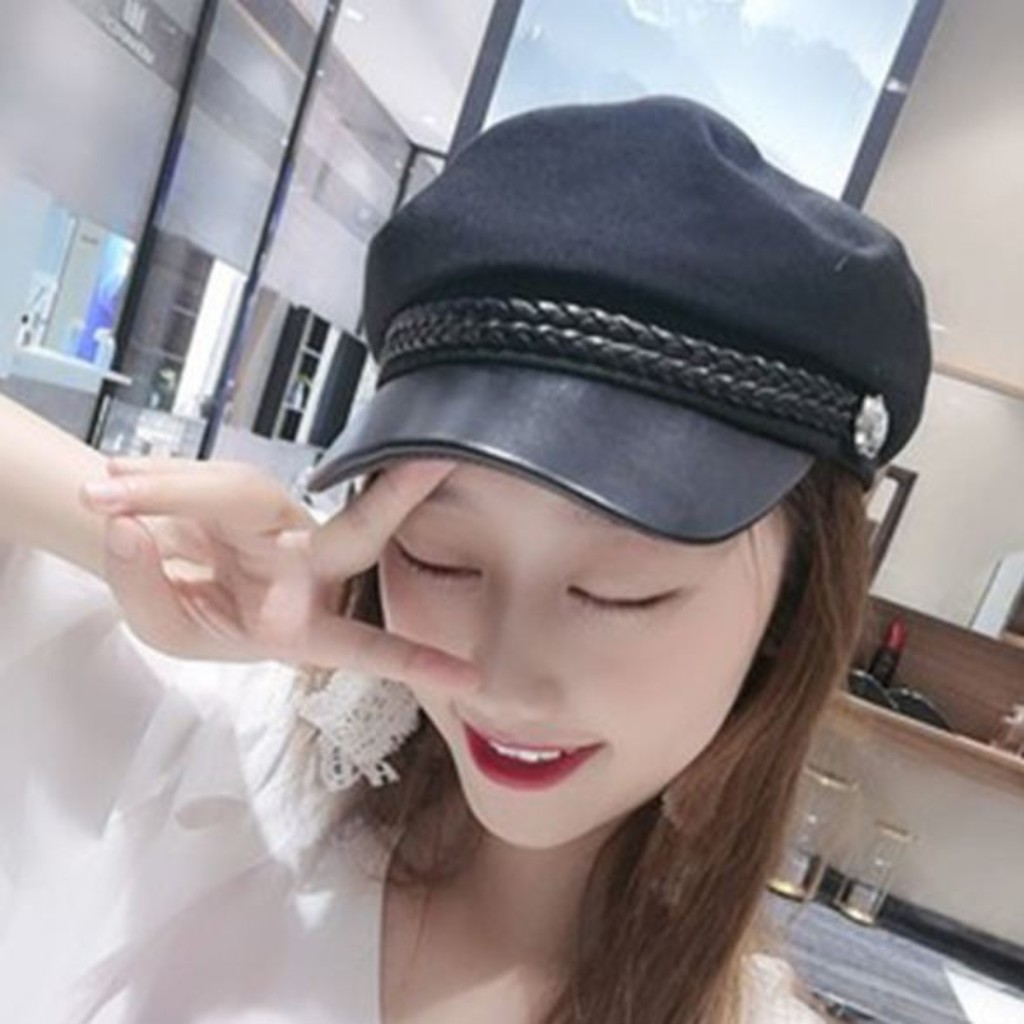  Topi  Baret Wanita Korean  Style  Import Shopee Indonesia