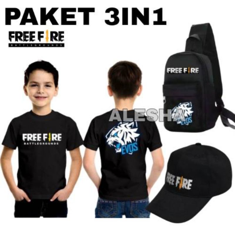 Kaos Anak  / Kaos Anak FF / Kaos  Anak / Kaos  Anak laki Laki Perempuan Baju Anak cowok