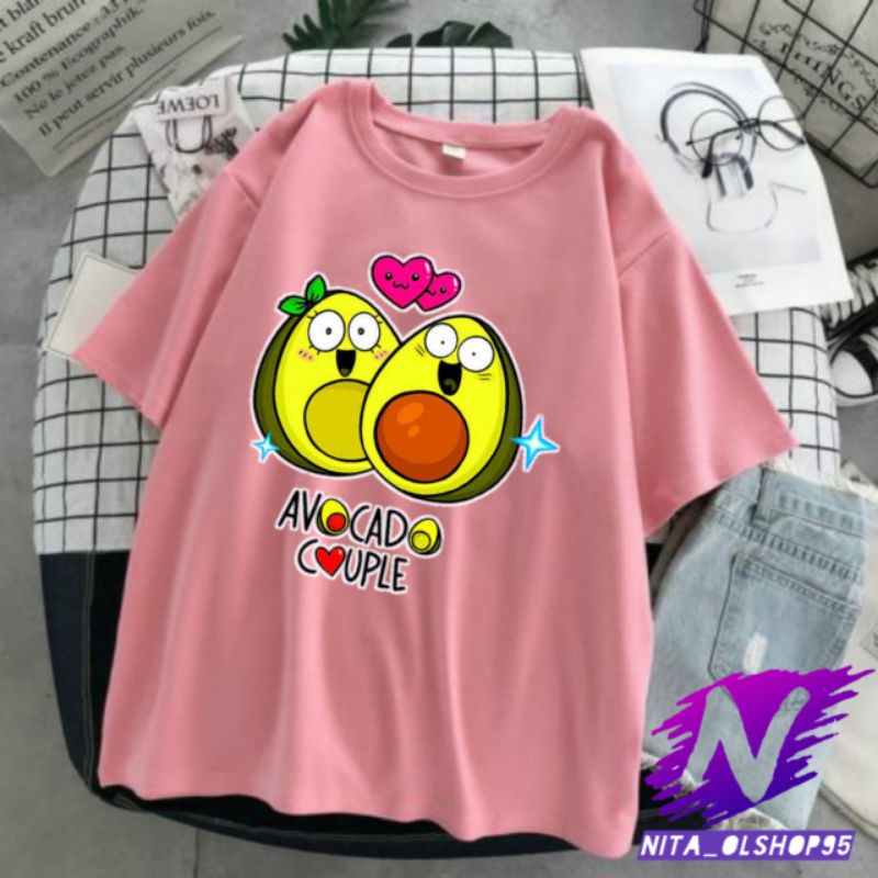 baju avocado kaos anak kartun avocado animasi