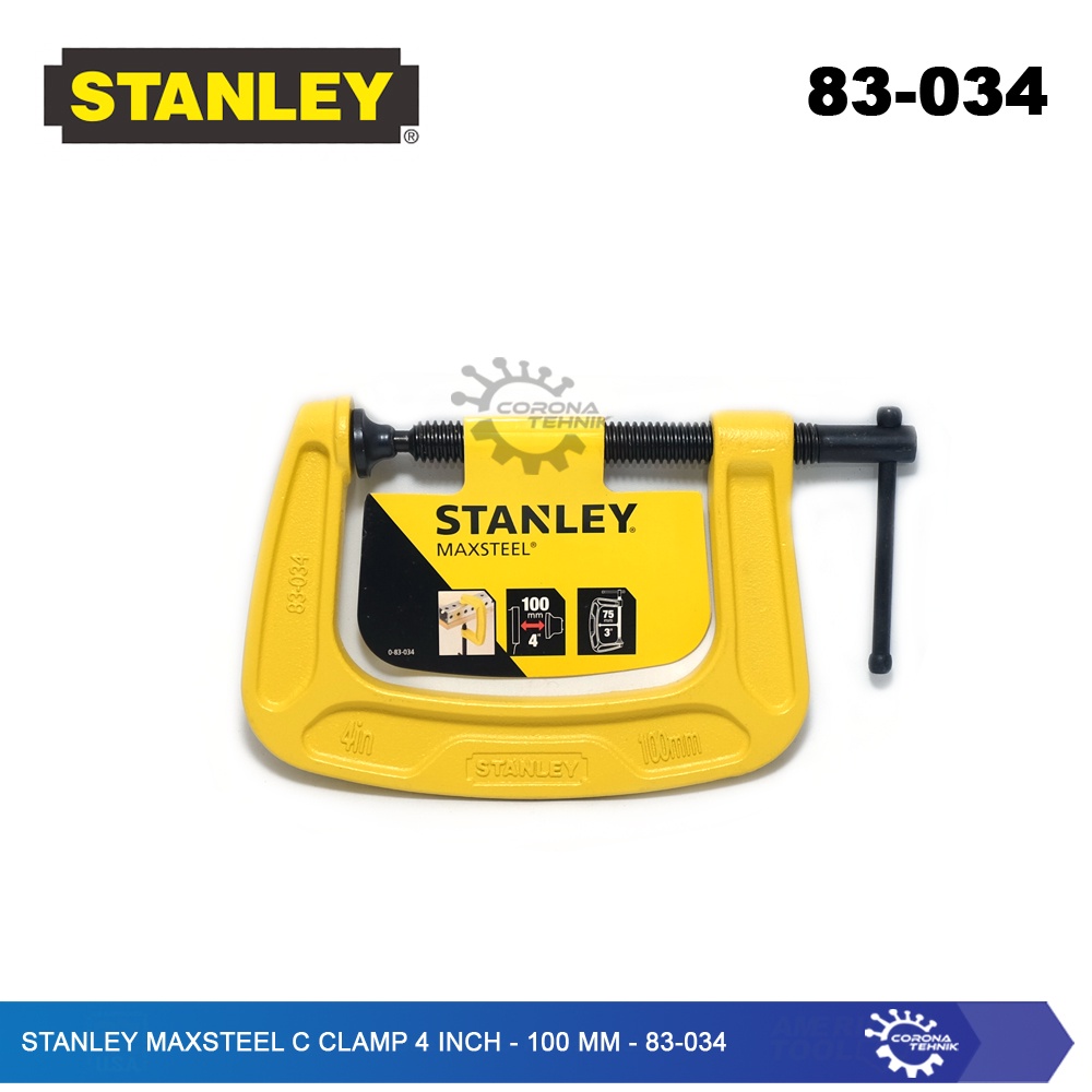 83-034 - Stanley MaxSteel C Clamp / G Clamp 4 Inch - 100 mm