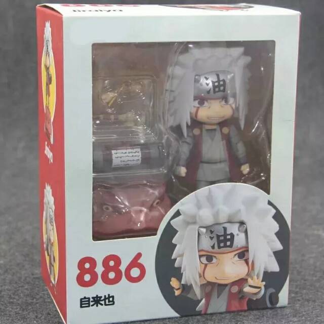 Nendoroid 886 NARUTO Shippuden Jiraiya Gama-Bunta PVC Figure New Anime No Box 