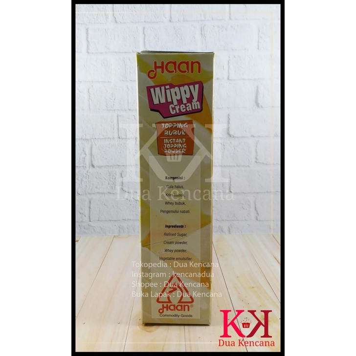 

TERBARUU!! Haan Wippy Whippy Cream Topping Bubuk Instant Topping Powder 400Gr TERLARIS