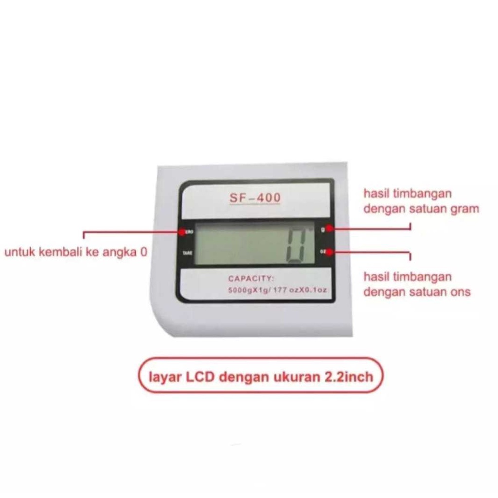 Timbangan Dapur Digital FREE BATERAI / Timbangan Kue / Kitchen Scale / Timbangan Digital Elektrik Kapasitas 10 Kg