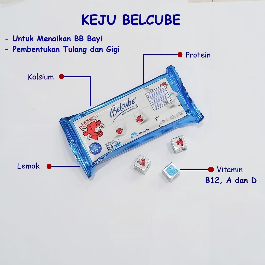 BELCUBE PLAIN CHEESE KEJU MPASI / KEJU BAYI / KEJU MPASI