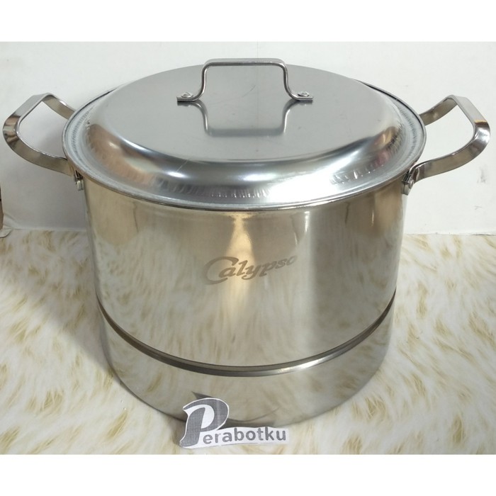 StockPot 30Cm Tutup Full Stenlis Calypso C472/Panci Serbaguna