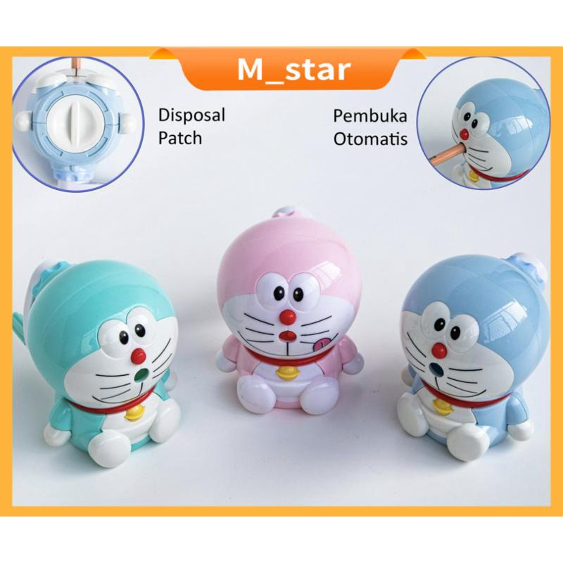 Serutan putar besar/Rawutan Meja Otomatis Doraemon / Rautan Putar / Rawutan Meja Pensil/Karakter