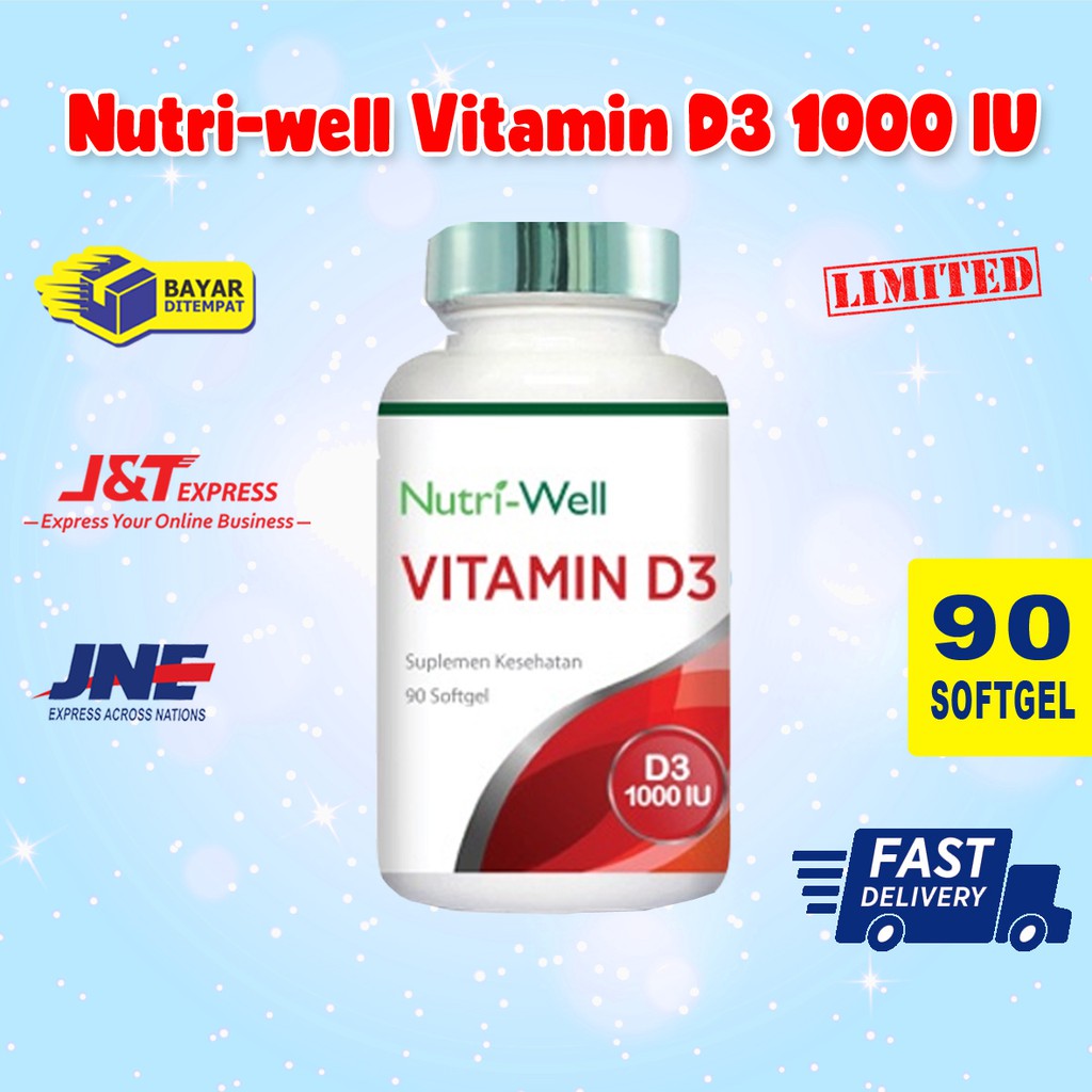 Nutri-well Vitamin D3 1000 IU (90 Softgels)