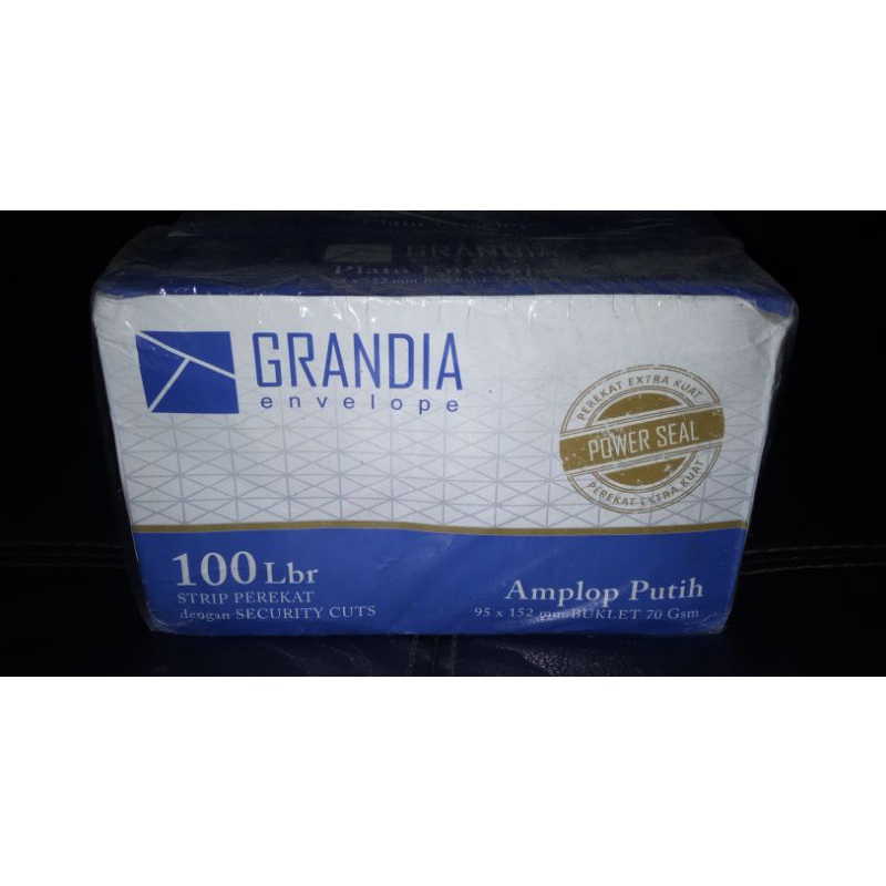 

Amplop Putih Grandia 1 Pack (Isi 100 Lembar)