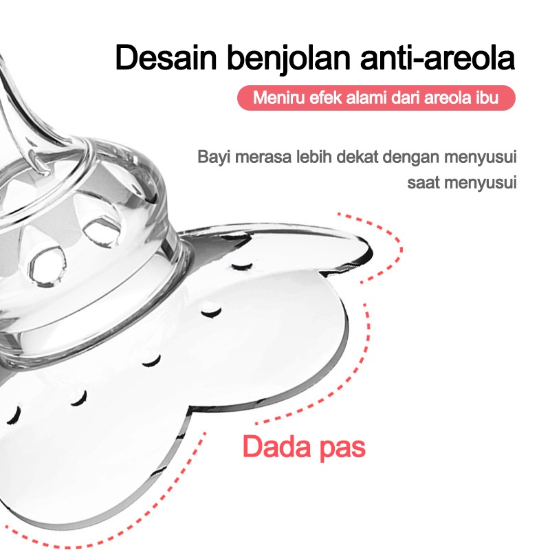 Pelindung puting saat menyusui silikon/Pelindung puting ibu menyusui/Breast shield bpa free/Nipple cover  L51