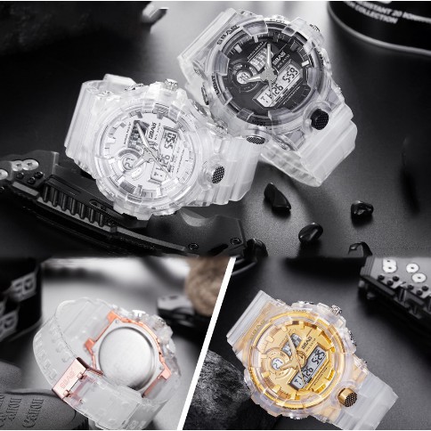 DEJI - Jam Tangan Pria SBAO / Jam Tangan Digital / Jam Tangan Waterproof / Jam Tangan Alarm