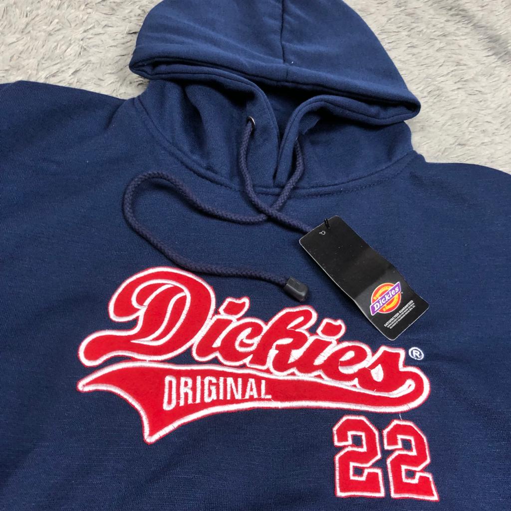 JAKET HOODIE DICKIES ORIGINAL 22 BORDIR EMBORDIERED  NAVY AND GREY/ABU