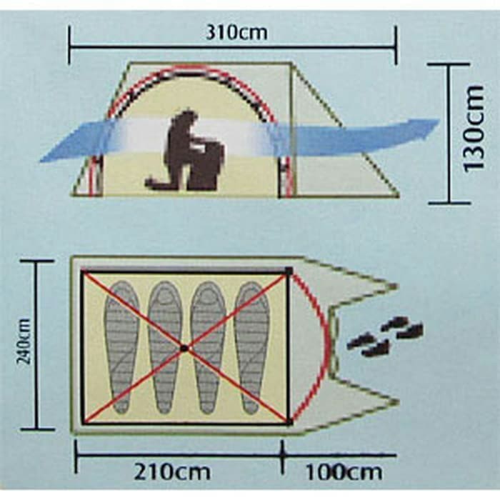 Tenda Camping Great Outdoor Java 4 Pro