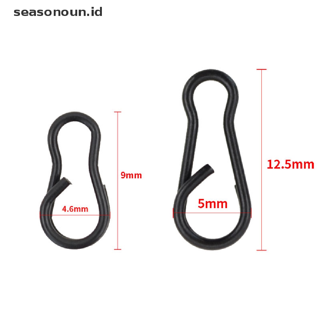 (seasonoun) 50pcs Klip Konektor Quick Change Untuk Memancing Ikan Kerapu