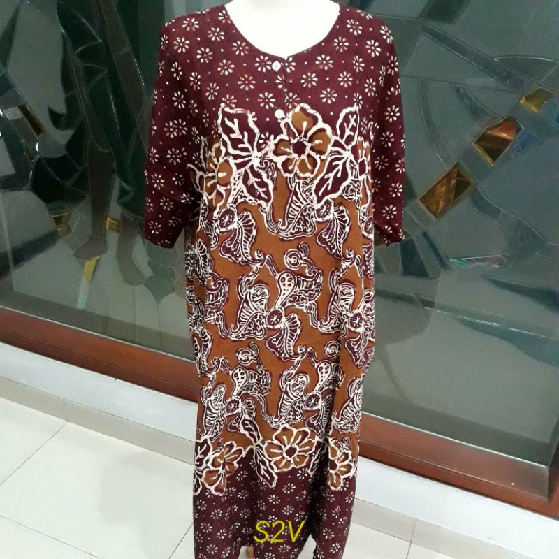 Daster Jumbo Batik Wanita LD 124
