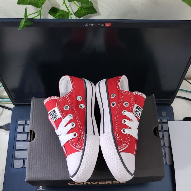 SEPATU CONVERSE ANAK LAKI LAKI &amp; SEPATU ANAK PEREMPUAN SEPATU SEKOLAH ANAK WARNA MERAH