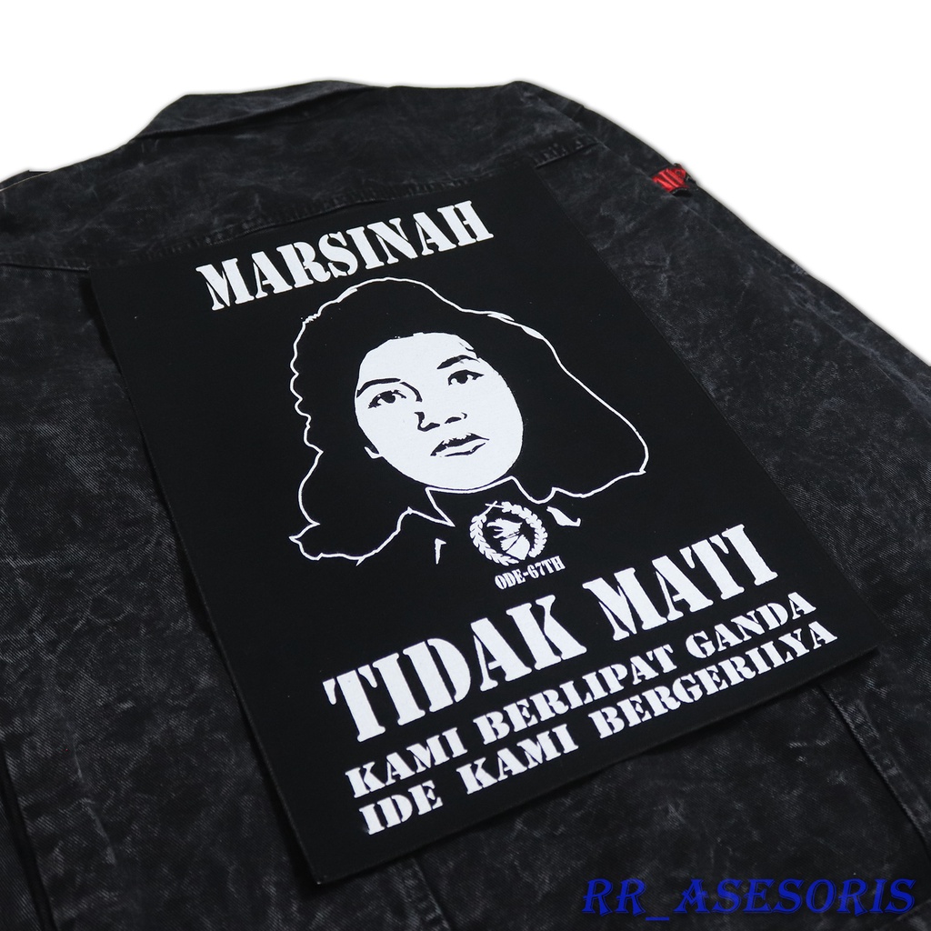 Backpatch Sablon Ukuran Besar/Emblem Punggung Sablon MARSINAH kualitas terbaik pastinya,sablon no1