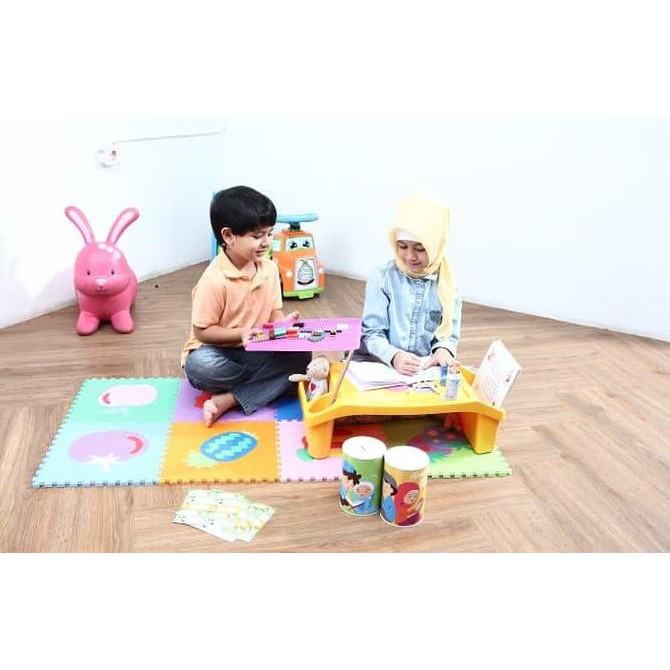 

Meja Belajar + Gratis Papan Lego, Celengan, Pensil Warna -Anasha Aruna