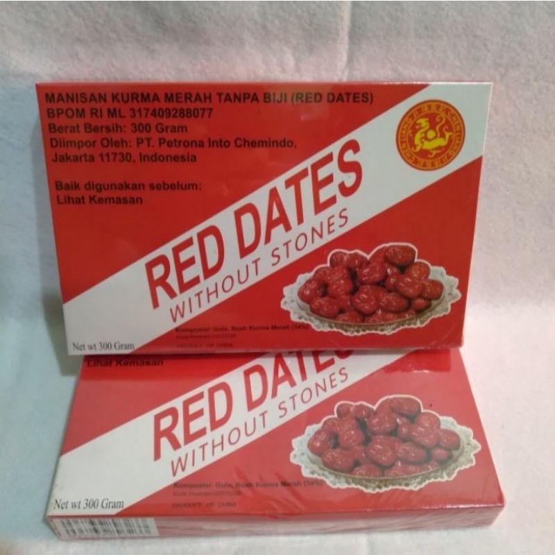 

Manisan Kurma Merah Tanpa Biji Red Dates Withaut Stones