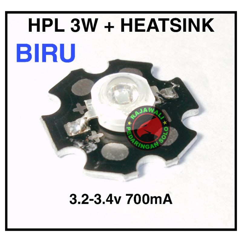 HPL 3W BIRU HEATSINK LED AQUASCAPE LED SENTER