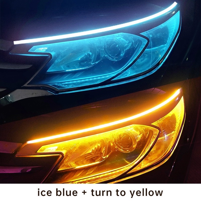 PROMO LAMPU LED ALIS TEMPEL DRL 30 CM MOBIL MOTOR SEPASANG KANAN KIRI TERMURAH 30CM SEIN RUNNING (HARGA SEPASANG KIRI KANAN) Waterproof Termurah!!!